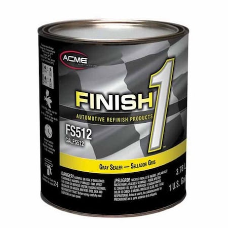 Finish 1 2K Enamel Sealer; Gray, Gallon FS51216